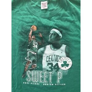 Vintage Paul Pierce Sweet P Boston Celtics NBA‎ Anvil T-Shirt Size XL RARE